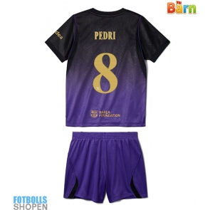 Billiga Barcelona Pedri Gonzalez #8 Bortatröja Barn 2026-27 Kortärmad (+ Korta byxor)